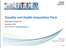 Equality and Health Inequalities Pack: NHS North Cumbria CCG
